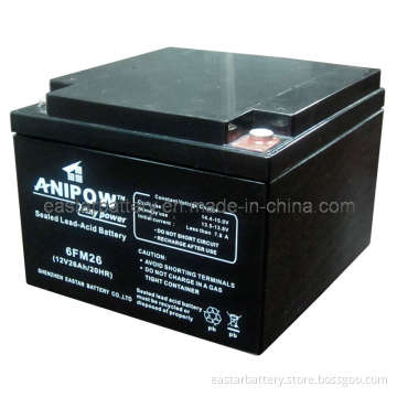 Solar Battery 12V26ah (ISO9001, CE, UL)